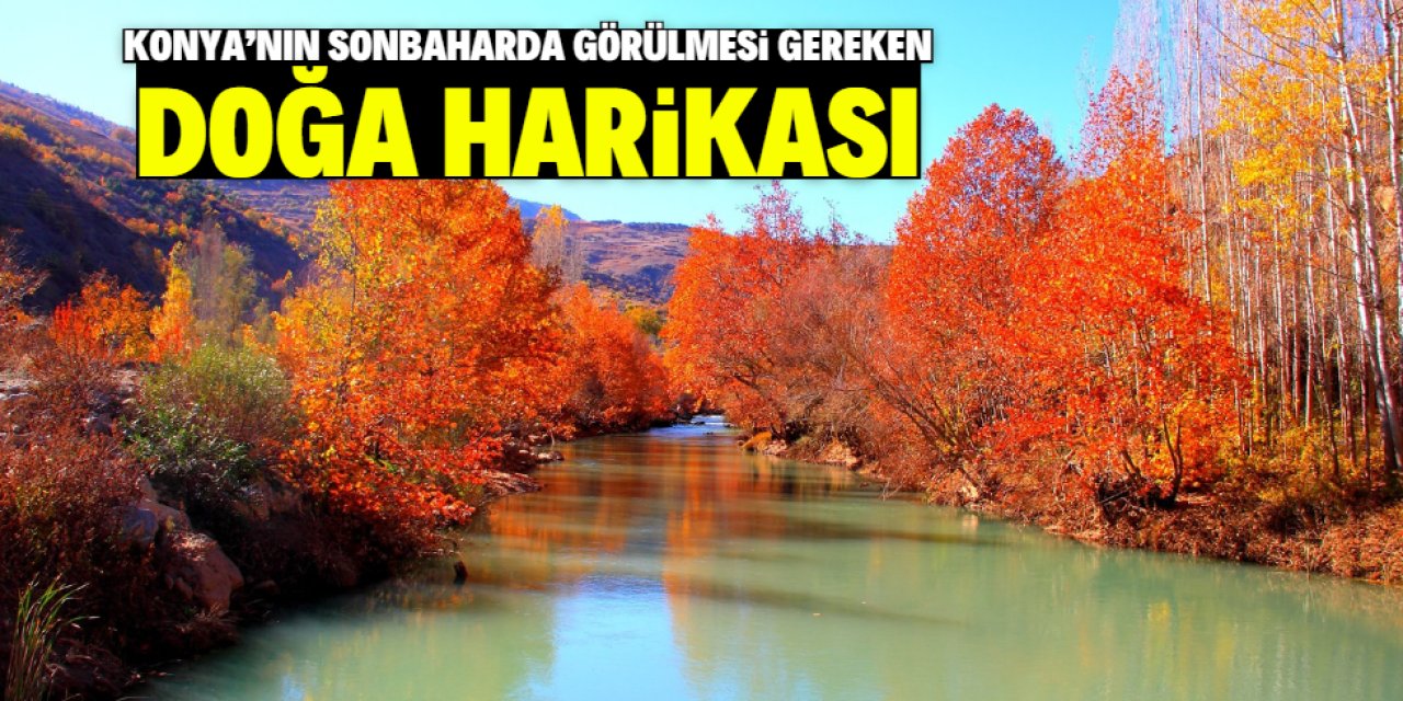 Konya'nın sonbaharda görülmesi gereken doğa harikası!