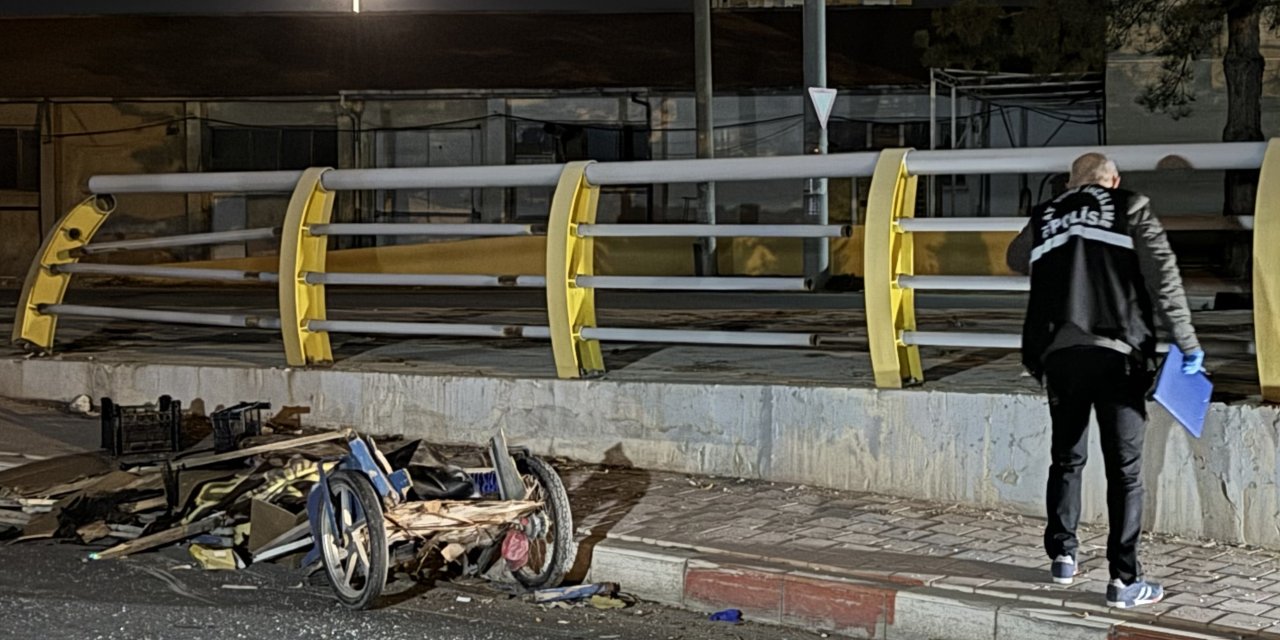 Otomobilin çarptığı kağıt toplayıcısı yaşamını yitirdi