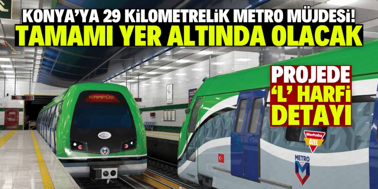 Konya'ya 26 duraklı metro projesi müjdesi! Güzergah belli oldu