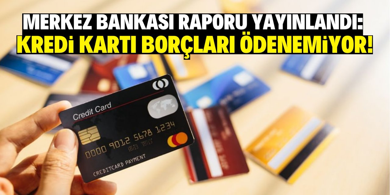 Merkez Bankası raporu yayınlandı: Kredi kartı borçları ödenemiyor!