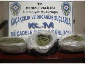 Denizli'de 9 Kilo 580 Gram Esrar Ele Geçirildi