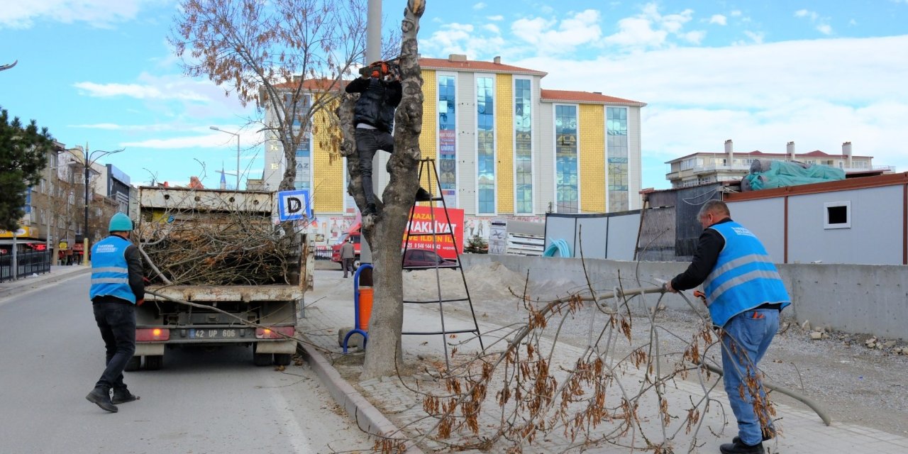 Akşehir’de temiz çevre  çalışmaları sürüyor