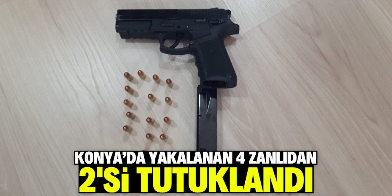 Konya'da yakalanan 4 zanlıdan 2'si tutuklandı