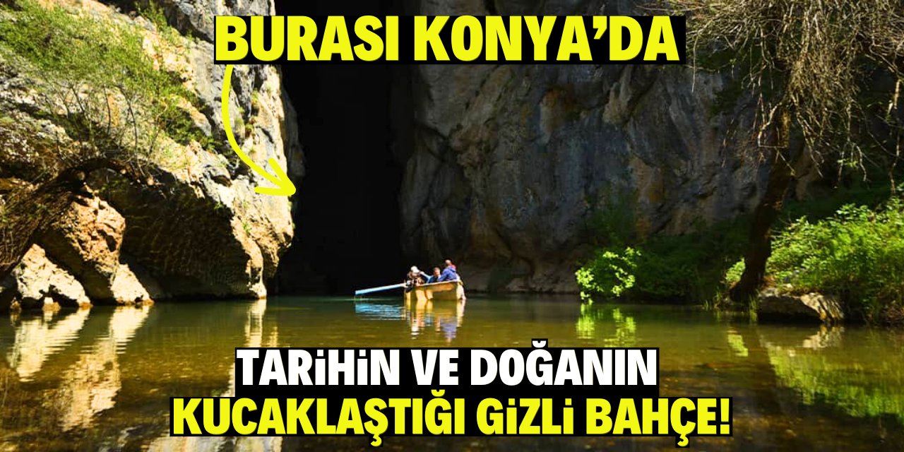 Burası Konya'da! Tarihin ve kucaklaştığı gizli bahçe