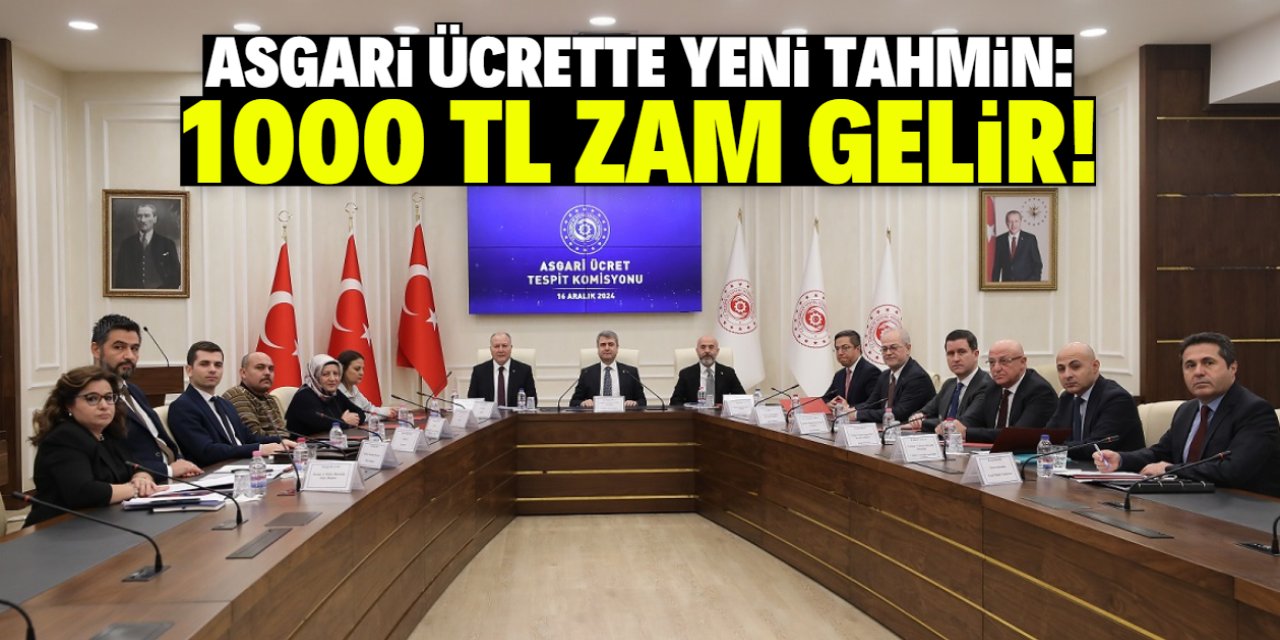 Asgari ücrette yeni tahmin: 1000 TL zam gelir!