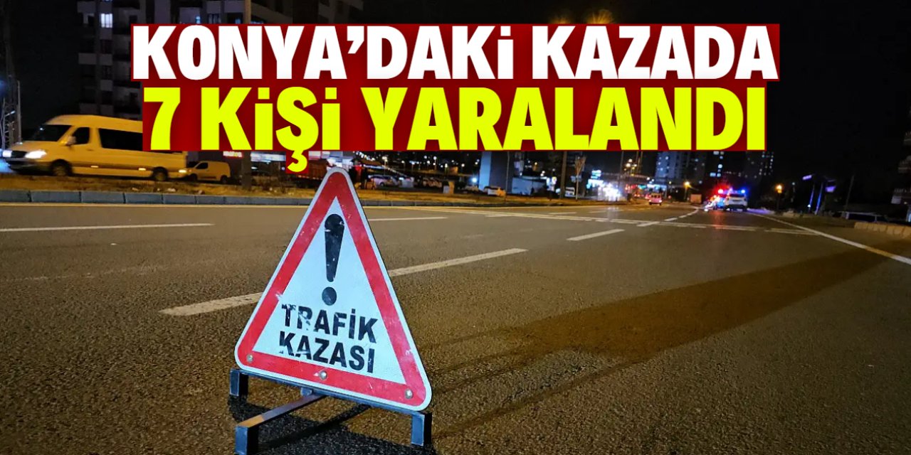 Konya'da devrilen midibüsteki 7 kişi yaralandı