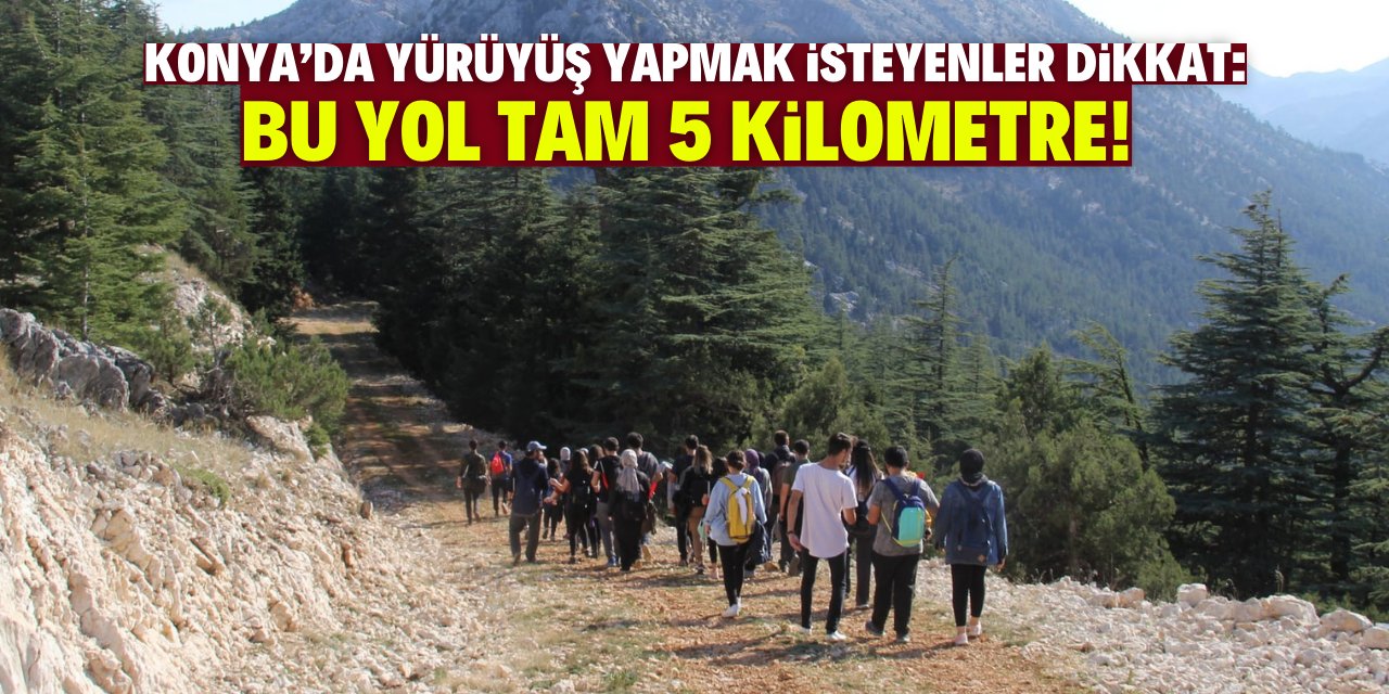 Konya'da yürüyüş yapmak isteyenler dikkat! Keldağ Yolu 5 kilometre uzunluğunda