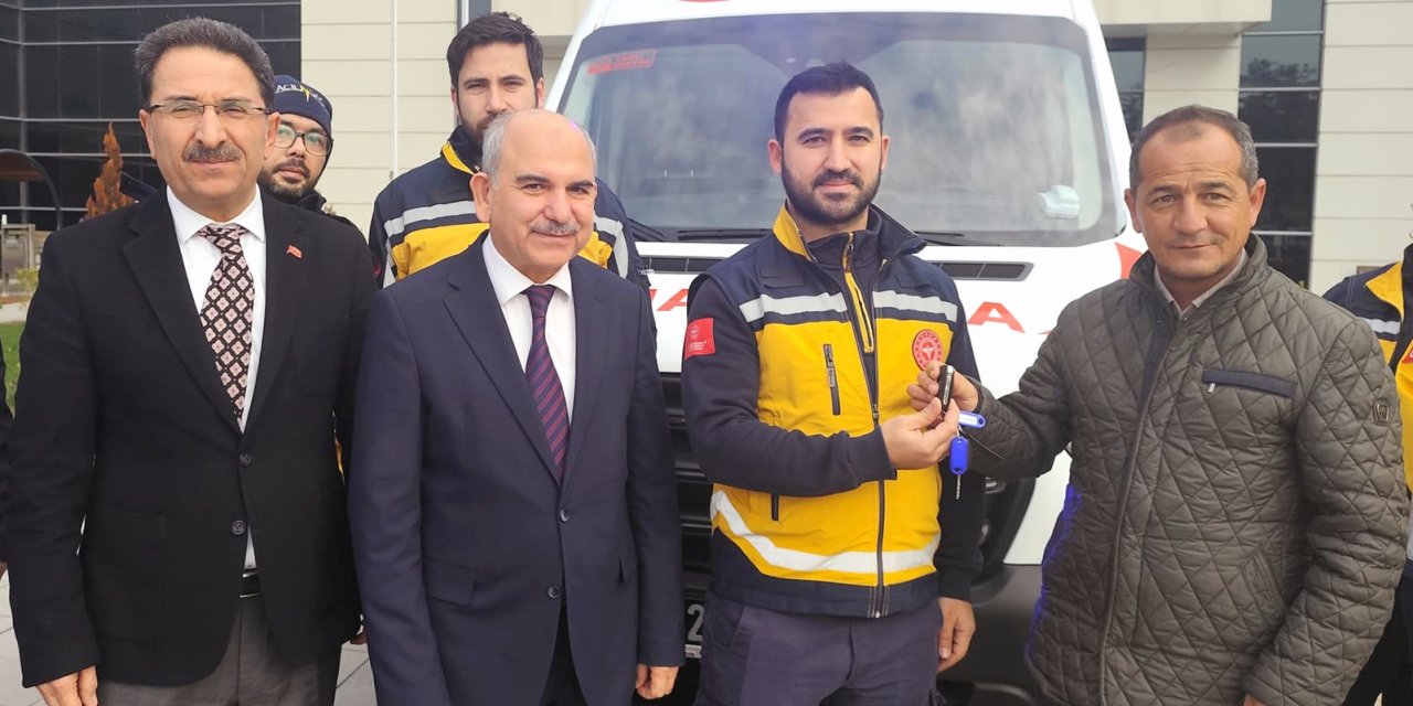 Hayırsever iş insanından  112’ye ambulans bağışı