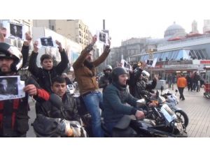 Motorlu Kuryeler, Ölen Meslektaşları İçin Eylem Yaptı