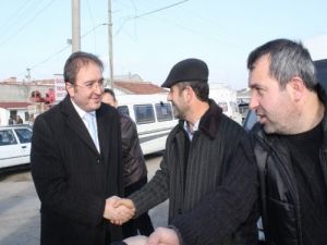 Mhp Bafra Belediye Başkan Adayı Esnafı Ziyaret Etti