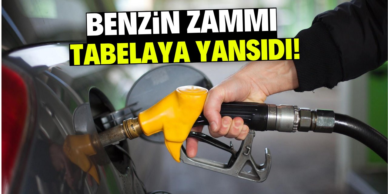 Benzin zammı tabelaya yansıdı!