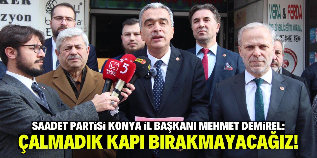 Demirel: Çalınmadık kapı bırakmayacağız