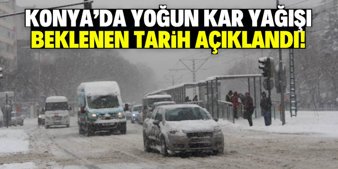 Konya'da kar yağışı bekleniyor