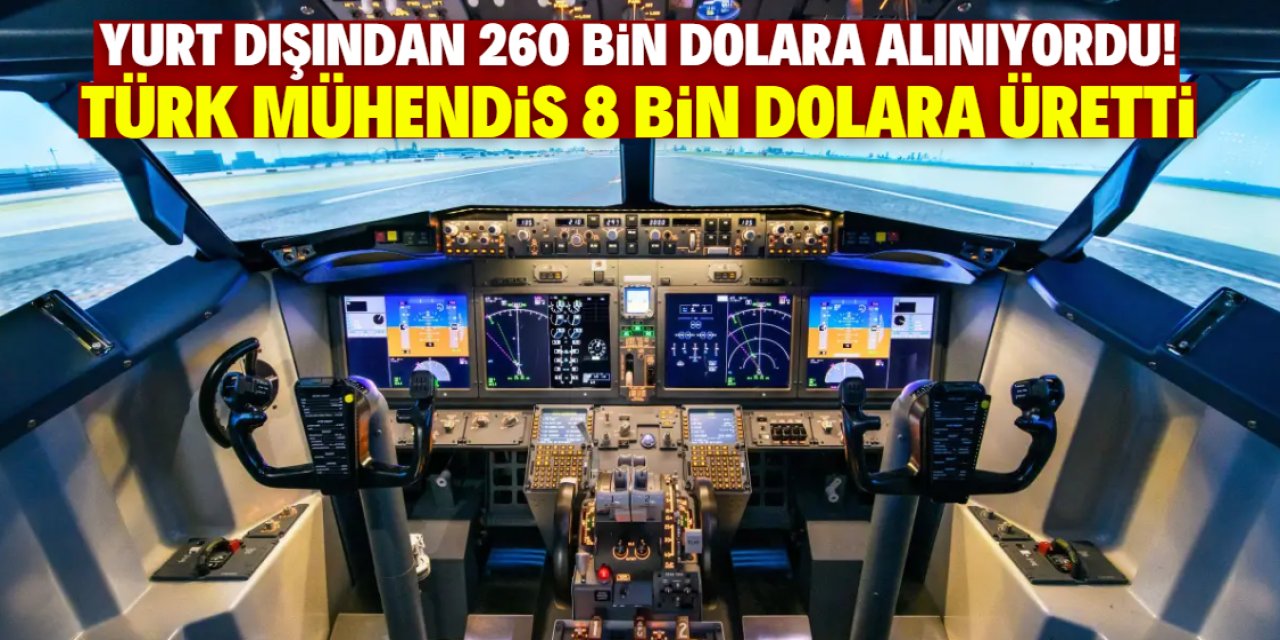 Türk mühendis yurt dışından 260 bin dolara alınan uçağı 8 bin dolara üretti