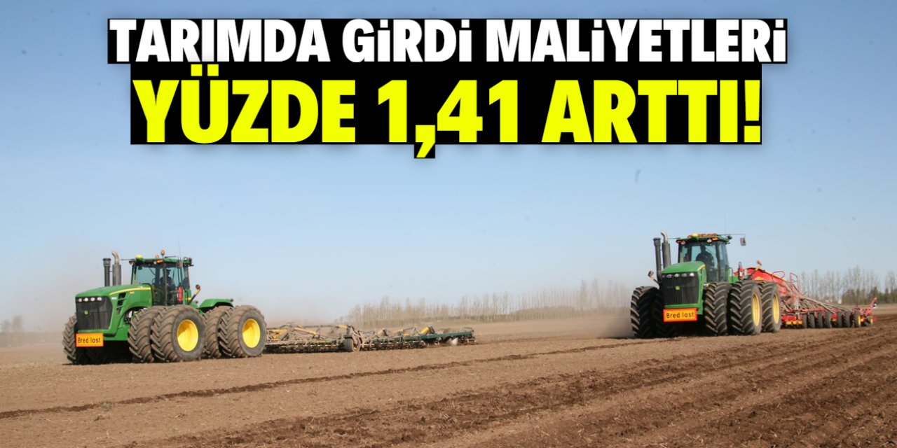 Tarımda girdi maliyetleri yüzde 1,41 artmış!