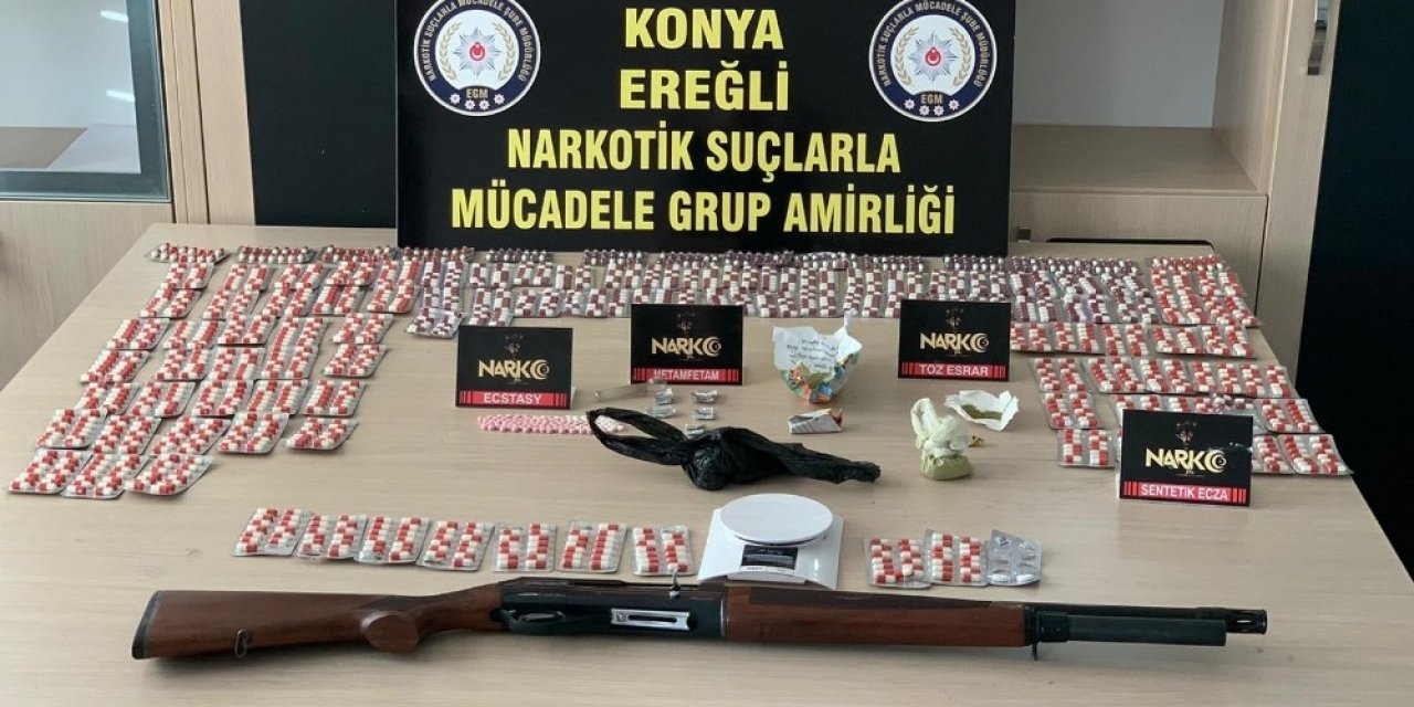 Ereğli’de zehir taciri 5 zanlı cezaevine gönderildi