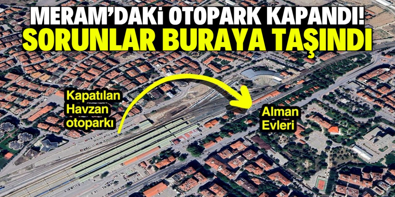 Meram'daki otopark kapatıldı! Alman Evleri'nin bahçesi sarhoş mekanı oldu
