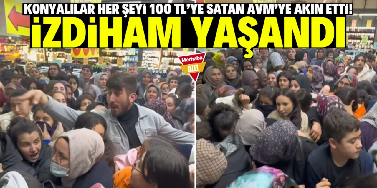 Konya bu AVM'ye akın etti! Her şey 100 TL'ye satılıyor