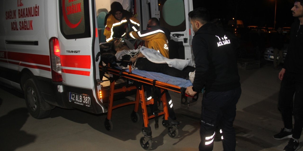 Konya'da bıçaklı kavgada 1 kişi yaralandı