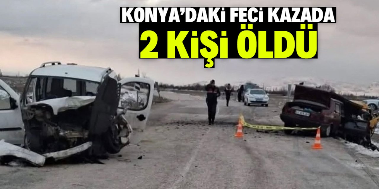 Konya'da zincirleme trafik kazasında 2 kişi öldü