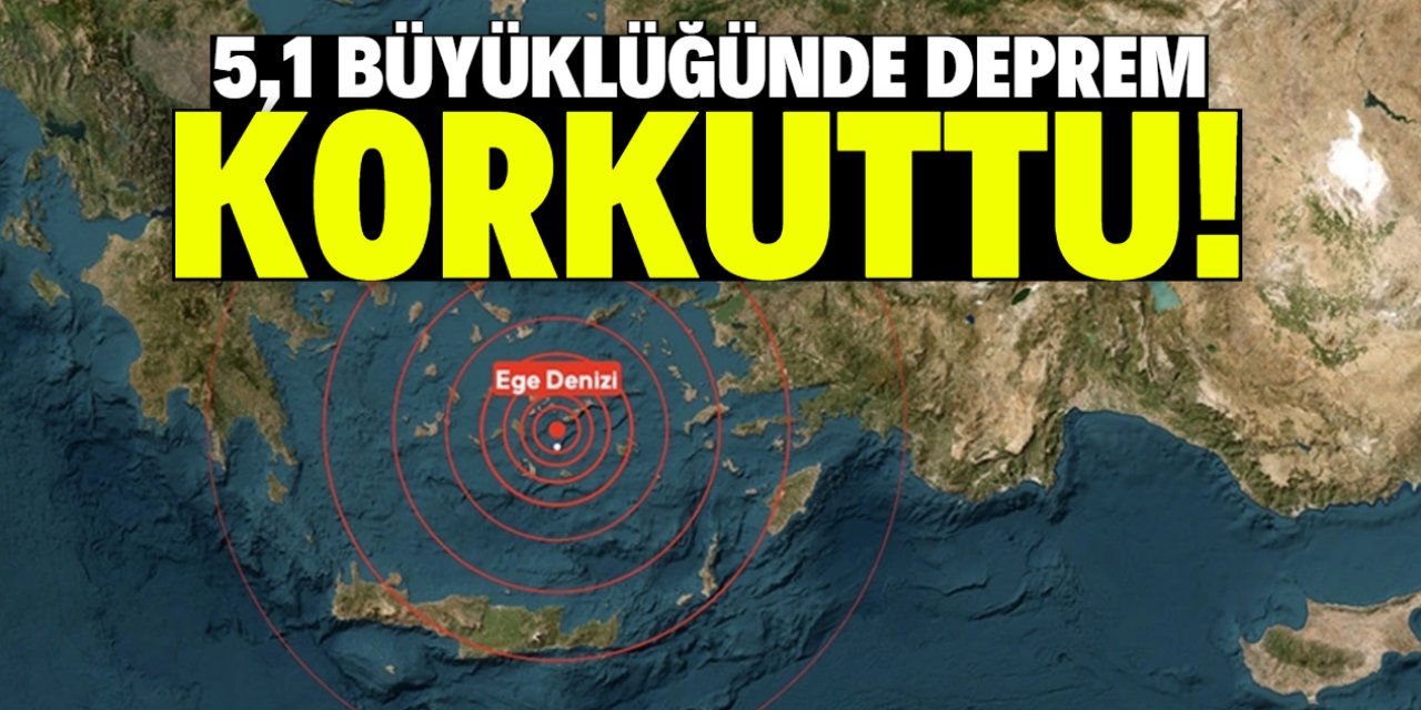 5,1 büyüklüğünde deprem korkuttu
