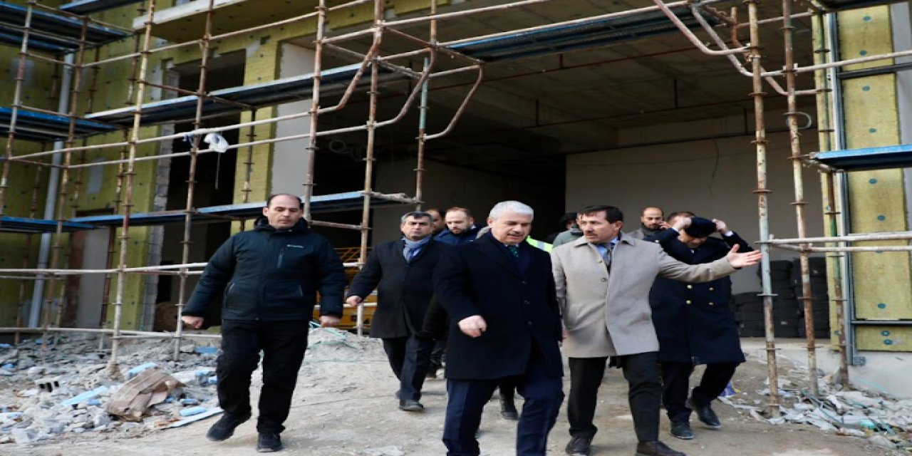 Akın ve Kılca spor merkezi inşaatını inceledi