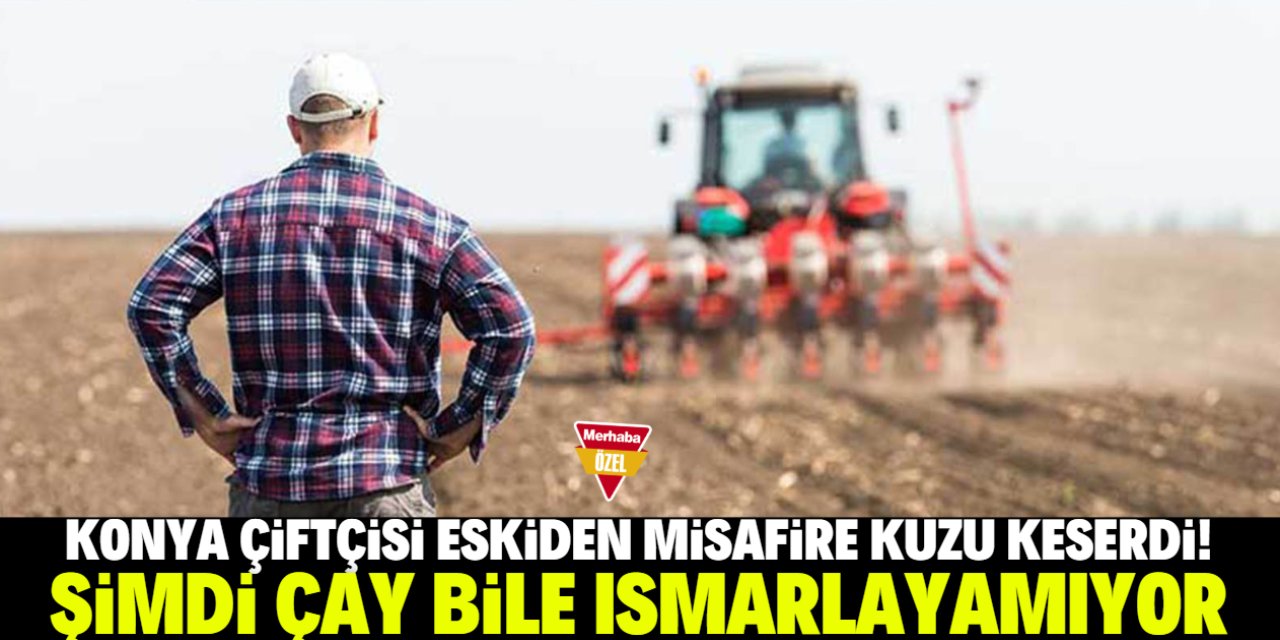 Konya çiftçisi eskiden misafire kuzu keserdi! Şimdi çay bile ısmarlayamıyor