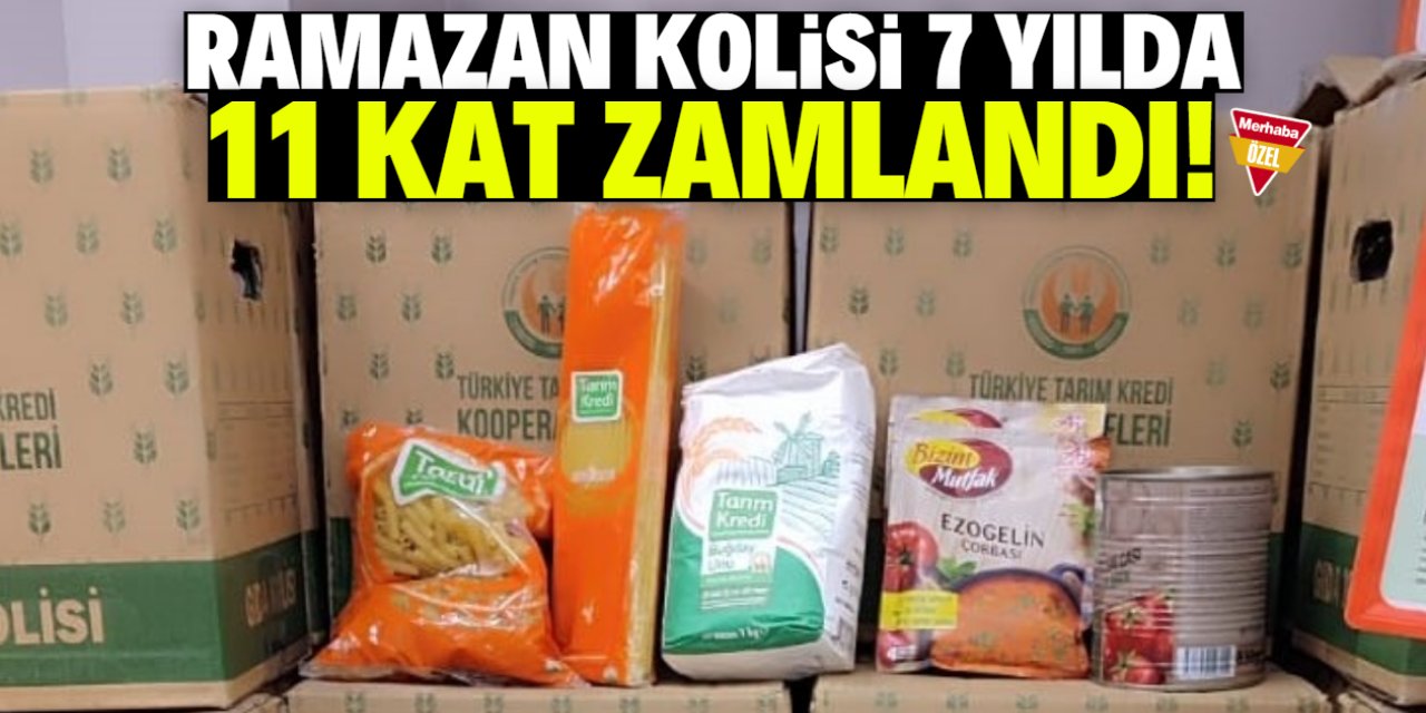 Ramazan kolisi 7  yılda 11 kat zamlandı!