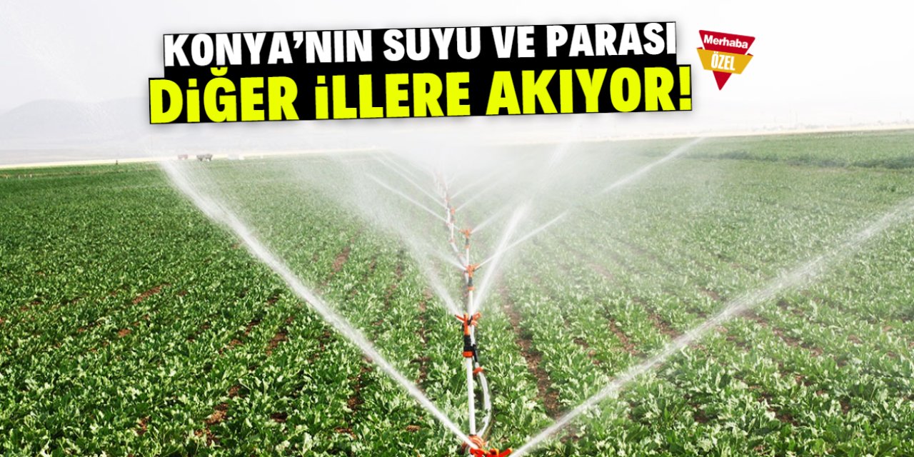 Konya'nın hem suyu hem de parası diğer illere akıyor!