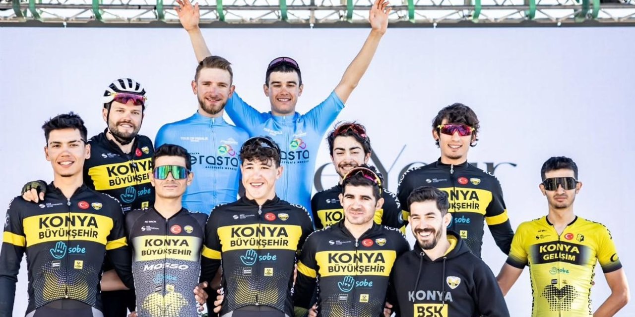 Büyükşehir Antalya’daki bisiklet yarışlarına damga vurdu