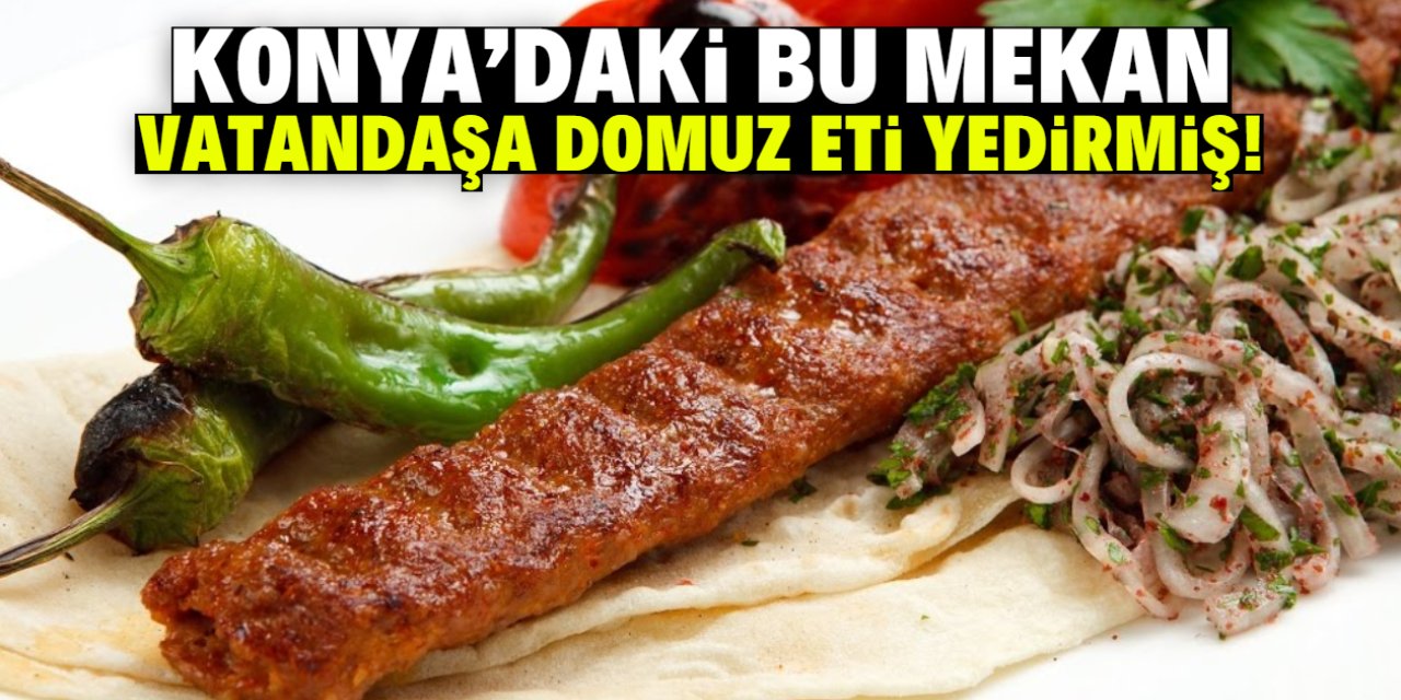 Konya'daki bu mekan vatandaşa domuz eti yedirmiş! İşte ismi