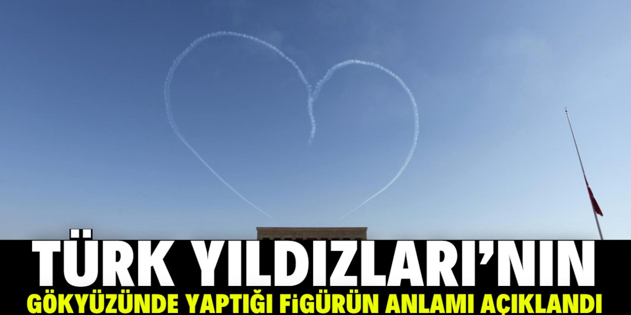 Türk Yıldızları'nın gökyüzünde yaptığı figür duygulandırdı! İşte anlamı