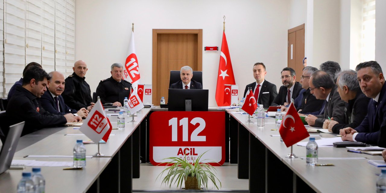 112 acil çağrı hizmetleri toplantısı gerçekleştirildi