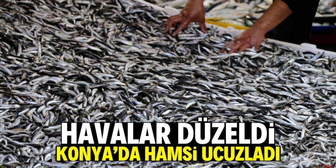 Havalar düzelince Konya'da hamsi fiyatları düştü