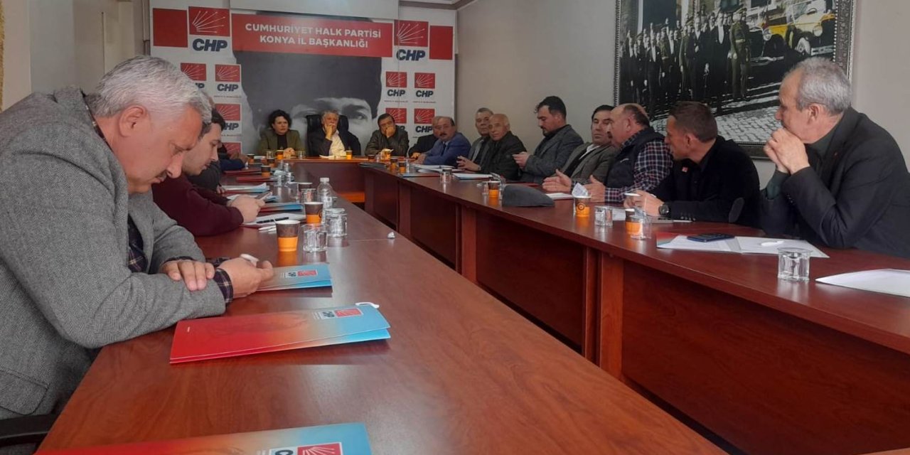 CHP Konya il ve ilçe başkanları Özel ve İmamoğlu’na destek verdi