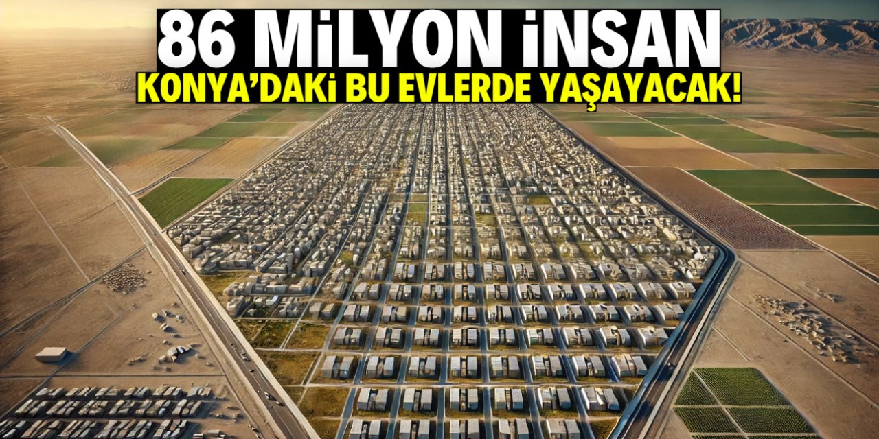 86 milyon insan Konya'daki bu evlerde yaşayacak