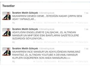 Melih Gökçek İle Muharrem İnce'nin Twitter Polemiği