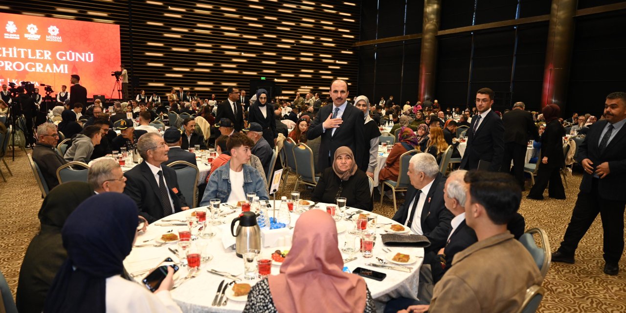 Konya'da şehit yakınları iftarda bir araya geldi
