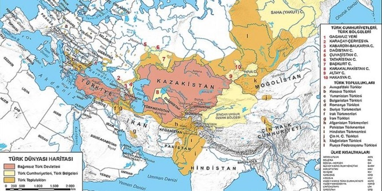 Ders kitaplarındaki 6 harita güncellendi