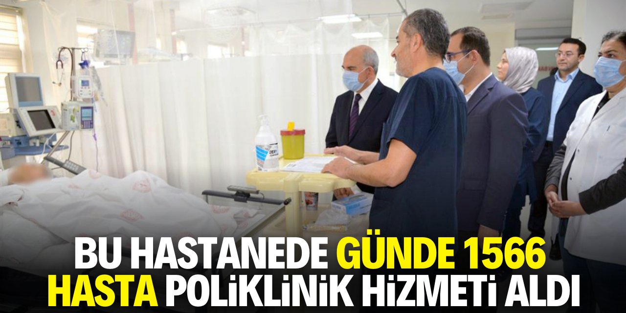 Konya'daki bu hastanede günde 1566 hasta poliklinik hizmeti aldı