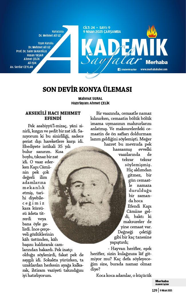 Cilt-24, Sayı-9 9 Nisan 2025