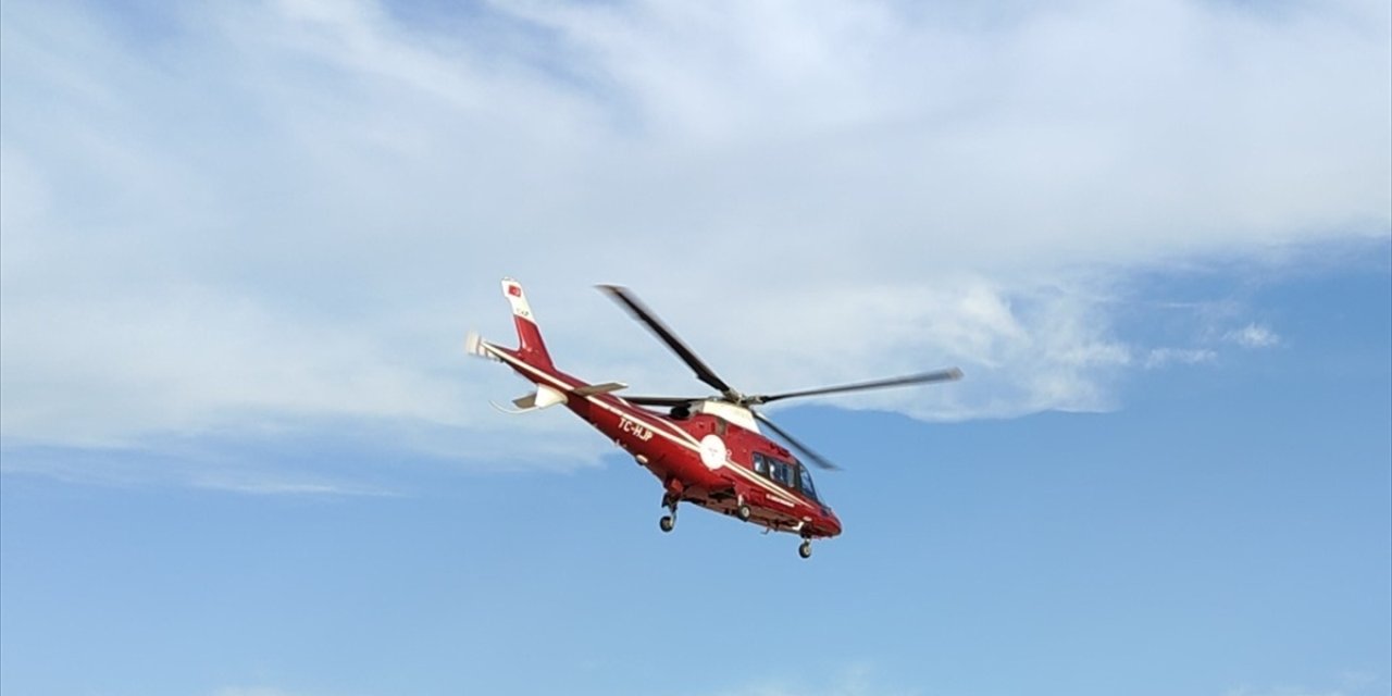 Hava ambulansı Seydişehir'deki hasta için havalandı