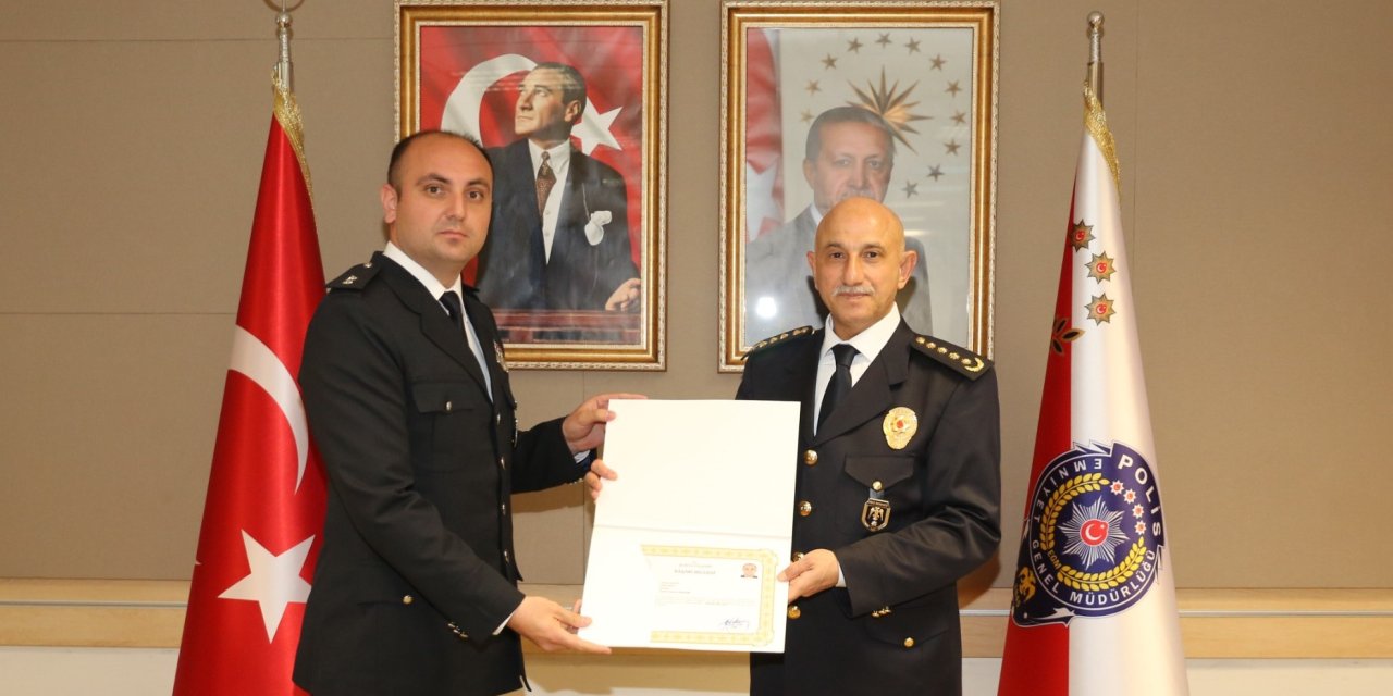 Konya'da 180'inci yılda 180 polise ödül