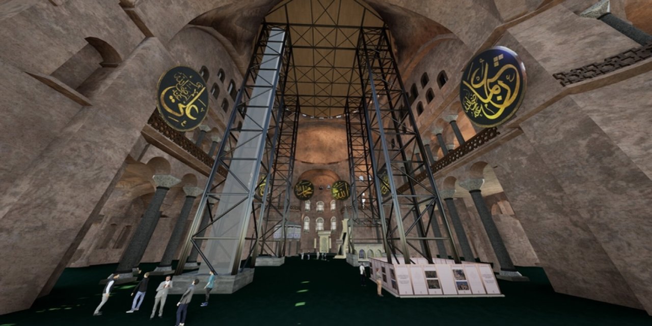 Ayasofya'nın ana kubbesinde restorasyon başlıyor