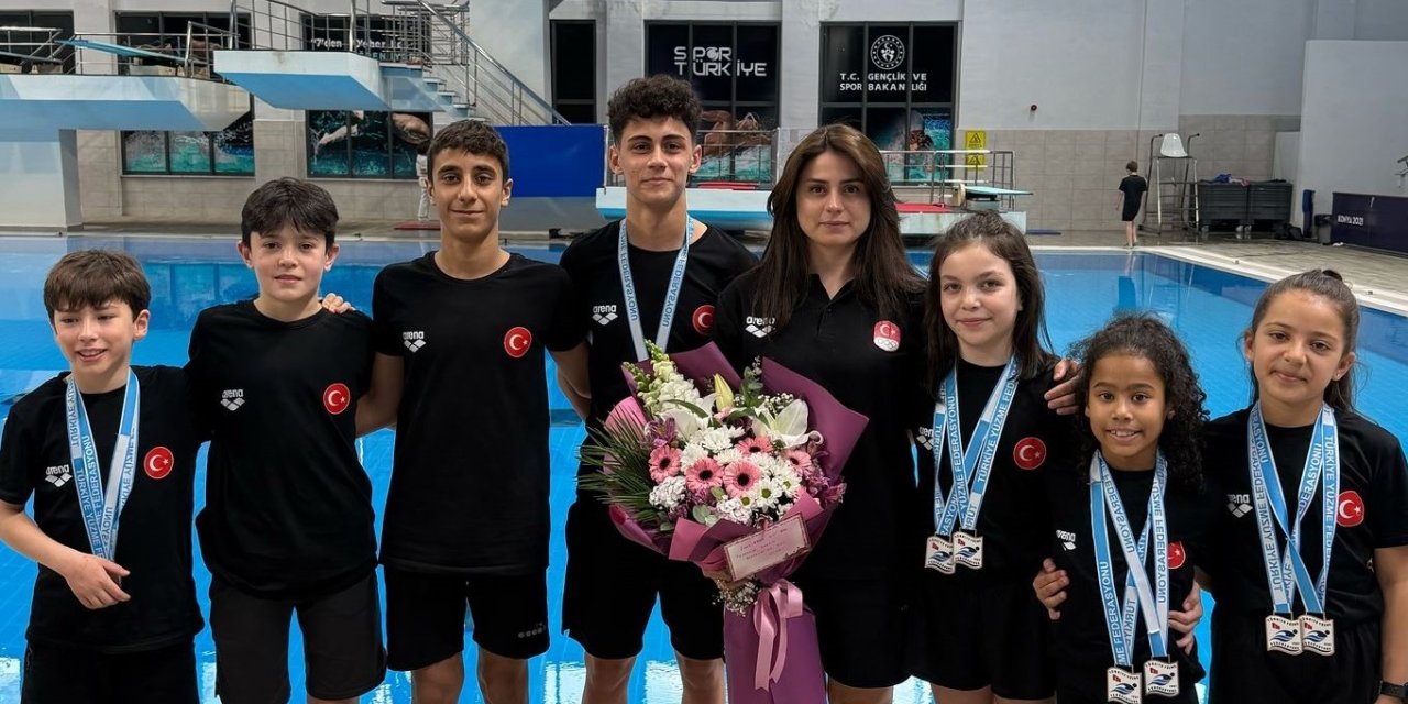 Konya atlama şampiyonasında tarihi bir başarı yaşadı