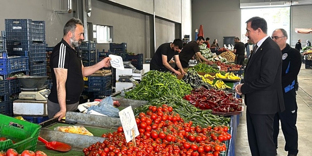 Kılca zabıtayla birlikte denetim yaptı