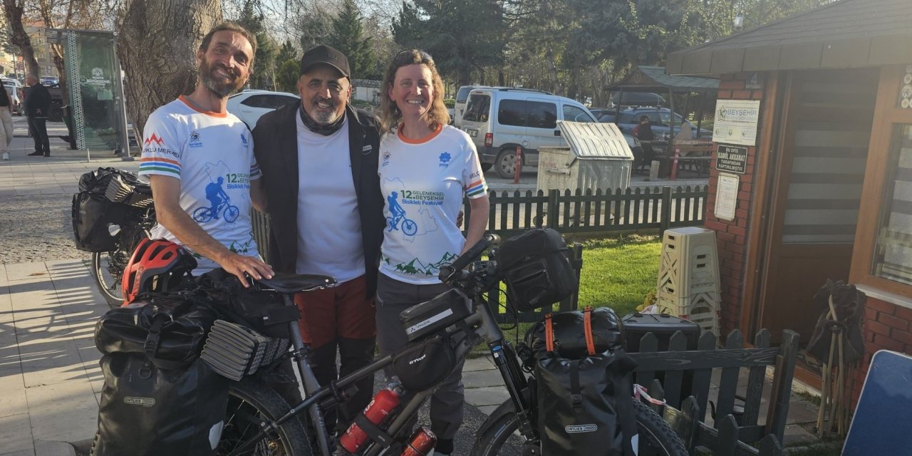 Bisikletli turistlerin mola noktası Konya