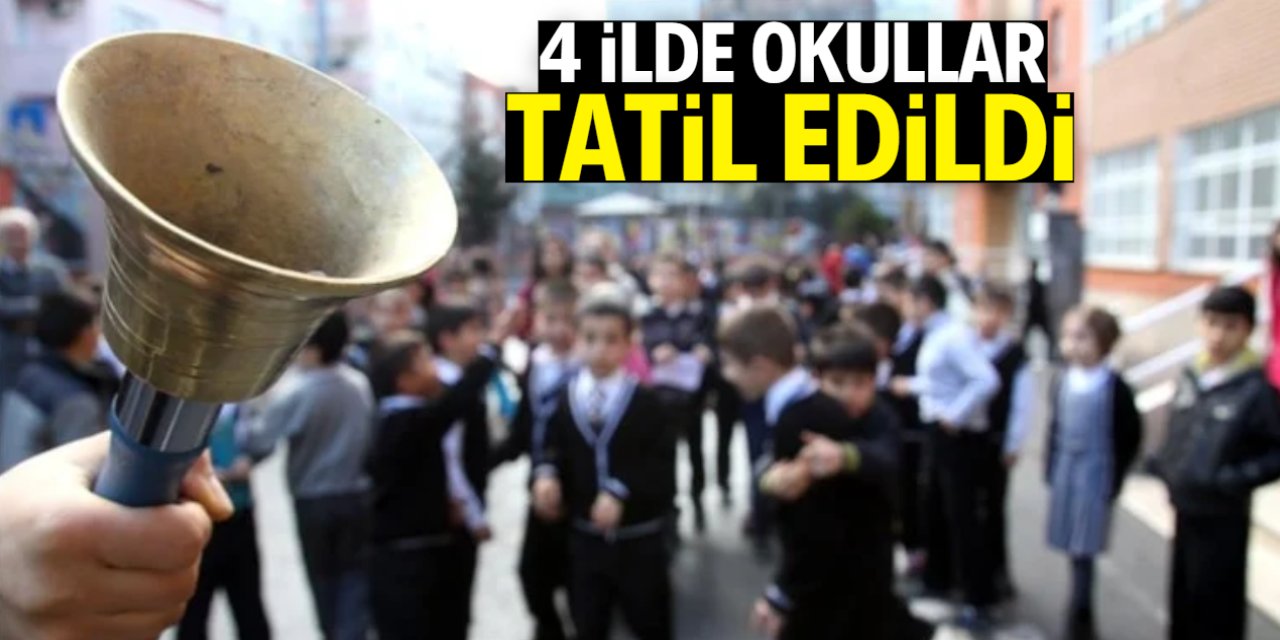 4 ilde okullar tatil edildi