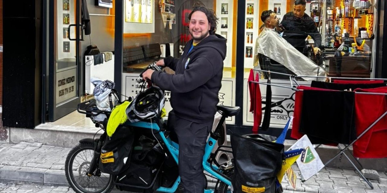 Hac için Almanya'dan bisikletle yola çıktı, Kulu'ya ulaştı