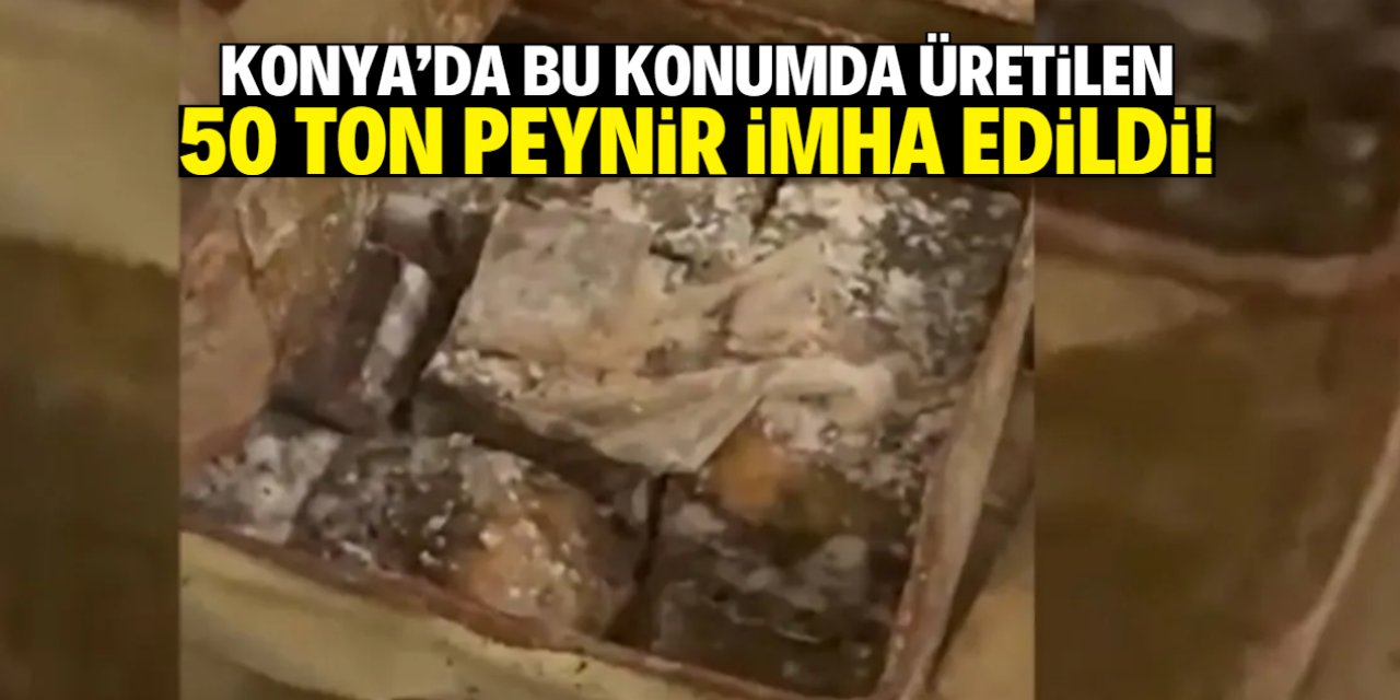 Konya'da bu konumdaki tesiste üretilen 50 ton peynir imha edildi!